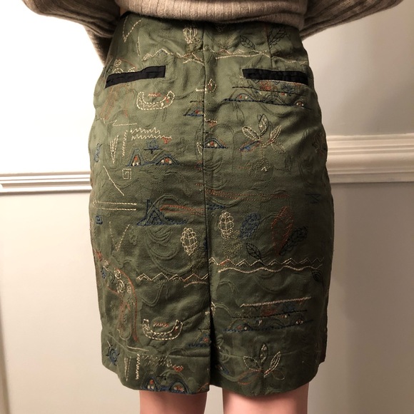 Anthropologie Dresses & Skirts - Anthropologie Meadow Rue Embroidered Pencil Skirt